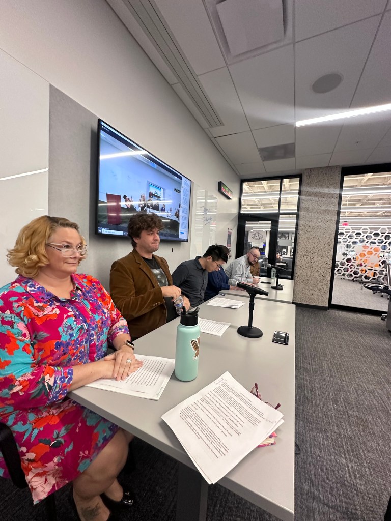 Student panel at Sustaining Arizona's Communities through Historical Newspapers symposium